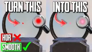 Make your Red dot brighter and thinner! No HDR needed | PUBG Mobile tutorial/ Guide