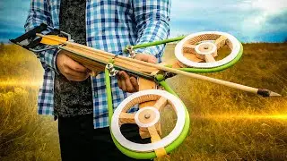 СДЕЛАЛИ САМУЮ МОЩНУЮ РОГАТКУ И СТРЕЛЫ ДЛЯ ОХОТЫ!