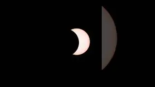 Solar Eclipse seen with a pin hole