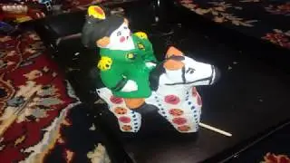 расписываем дымковскую игрушку  часть 3