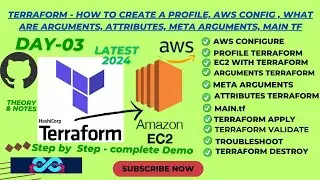 Day-03 How to create a Terraform Profile,security, Arguments,Attributes, meta argument,create a ec2.