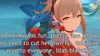 Me Just Talking A Lot About Yoimiya