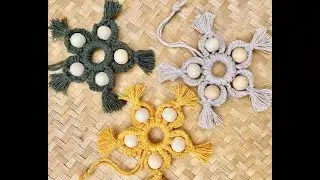DIY MAKRAM BOHO CHRISTMAS STAR