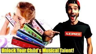 Children's Wooden Harmonica Musical Instrument Toys | Music Teaching Aid and Puzzle