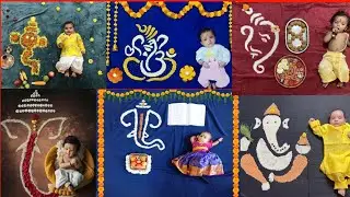 Ganesha Theme Baby Photoshoot Ideas At Home|| Ganesh Chaturthi|Bal Vinayak chavithi theme photoshoot