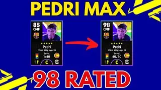 How to max nominating contract Pedri in Efootball 2023 mobile | Pedri max stats pes mobile
