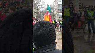 Сжигание Масленницы в Кузьмолово #масленница2021