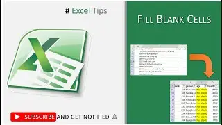 How to Quickly Fill Blank Cells in Multiple Columns in Excel