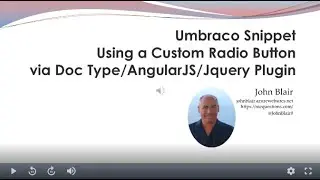 Umbraco Snippet - Using a Custom Radio Button on the Front End