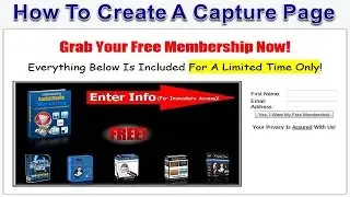 How To Create A Capture Page For Free Part 5 of 5