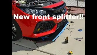 10th Gen Civic SI Front Splitter with Rods