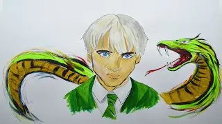 How to draw Draco Malfoy from Harry Potter
