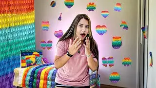 I MADE A POP IT ROOM FOR MY 2 YEAR OLD SISTER!!