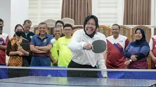 Lewat Pertandingan Tenis Meja, Kemensos BPKP Cairkan Hubungan Antar Instansi