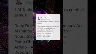 7 Al Tools That Turn You Into a Creative Genius 🔥