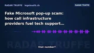 Fake Microsoft pop-up scam: how call infrastructure providers fuel tech support fraud