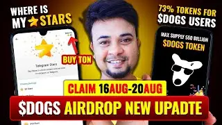 Dogs Airdrop Update Buy TON with Telegram Stars |  How to Claim Dogs Airdrop | Dogs House Airdrop