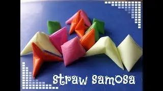 How to make SAMOSA! (Straw Samosa/Triangle)|| (TCJ)