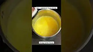 Homemade Orange Sorbet Recipe - No Churning Required #shorts