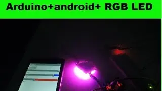 Arduino+android+ RGB LED DIY. (L298N)