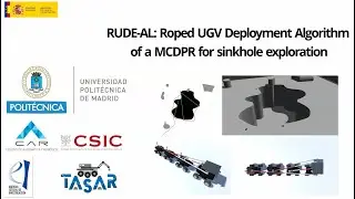 RUDE AL Roped UGV Deployment Algorithm of a MCDPR for sinkhole exploration