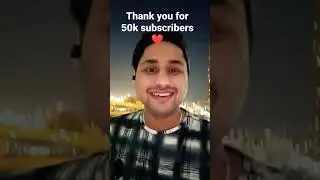 Thank you for 50k subscribers on YouTube. And thanks for being a part of #fxmandyal  #50k #shorts