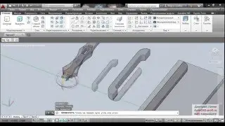 3D modeling and rendering of a coffee table in AutoCAD