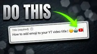 How to Add Emojis to YouTube video Titles, Descriptions, and Comments! 🎉 #emoji