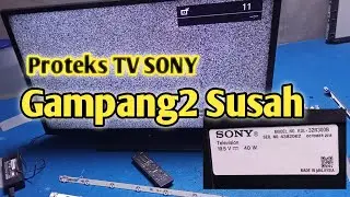 Video Perbaikan TV Led SONY Muncul Logo Terus Mati