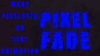 How To Make A Pixelated 3D Text Animation in Blender (Eevee)