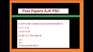A curve in the xy-plane is given parametrically by x = t^2 + 2t y = 3t^4 + 4t^3 for all t.