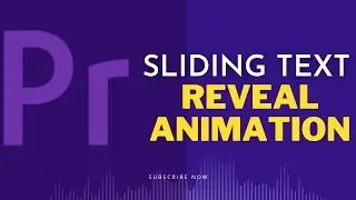 Sliding Text Reveal Animation | Text Animate in Adobe Premiere Pro | Text Reveal Effect TITLE