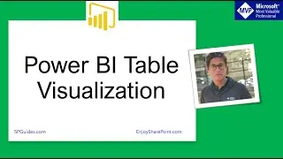 Power BI table visualization | Display data in table visual in Microsoft Power BI