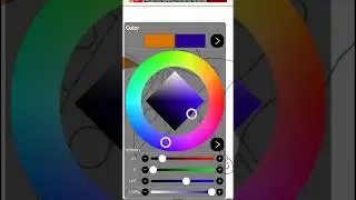 Colouring in ibislaintx! #youtubeshorts #shorts #ibispaintx #drawing #colouring #colourful