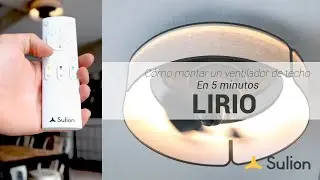 Sulion - Ventilador de techo decorativo LIRIO - Instalación y uso