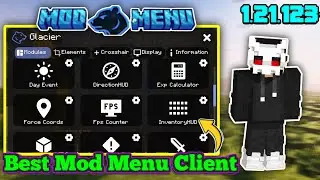 Best Client 🔥 For MCPE 1.21.123+ ✅ [Glacier Client] (Latest Version) | Fps Boost For MCPE.