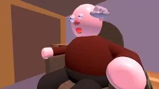Playing escape grandpas house obby  *RACE*