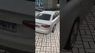 Audi S4 car in Augmented Reality anchored with an AR QR Code | ar-code.com