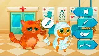Суровый КОТИК БУБУ #26  Игры на улице  Мультик ИГРА про котят УШАСТИК KIDS