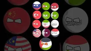 Palestine team🇵🇸 Vs Israel team 🇮🇱 #shorts #youtubeshorts #countryballs #palestine