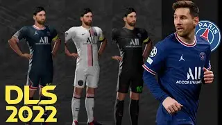 ✅ Como Colocar los Kits Y Escudo Del París Saint Germain PSG 2022 Para Dream League Soccer 2022!