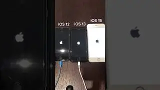 iPhone 6s on iOS 12 vs iOS 13 vs iOS 15 boot up test 