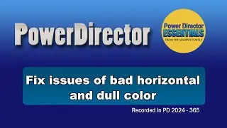 Fix issues of bad horizontal and dull color in your raw footage in PowerDirector