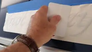 Installing boat name lettering