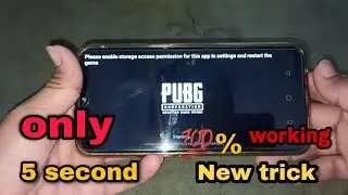 please enable Storage access permission problem pubg mobile