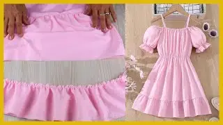 🌹 Corta y cose un hermoso y fresco vestido PARA NIÑAS de verano