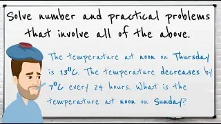 Year 6: Solve number and practical problems that involve all of the above (Negative Numbers)