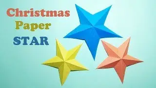 How to Make DIY Christmas Easy and Simple Paper Star |  Origami Star Video Tutorial.