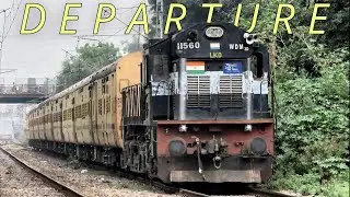The Single ALCO Departure - Lucknow WDM-3D Acceleration & Chugging | Indian Railways