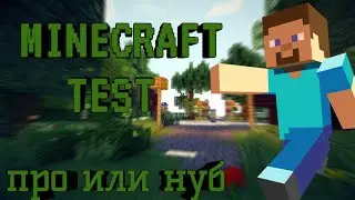 TEST MINECRAFT | только 99% смогут пройти тест | тест 2022